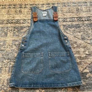 vintage denim overall dress